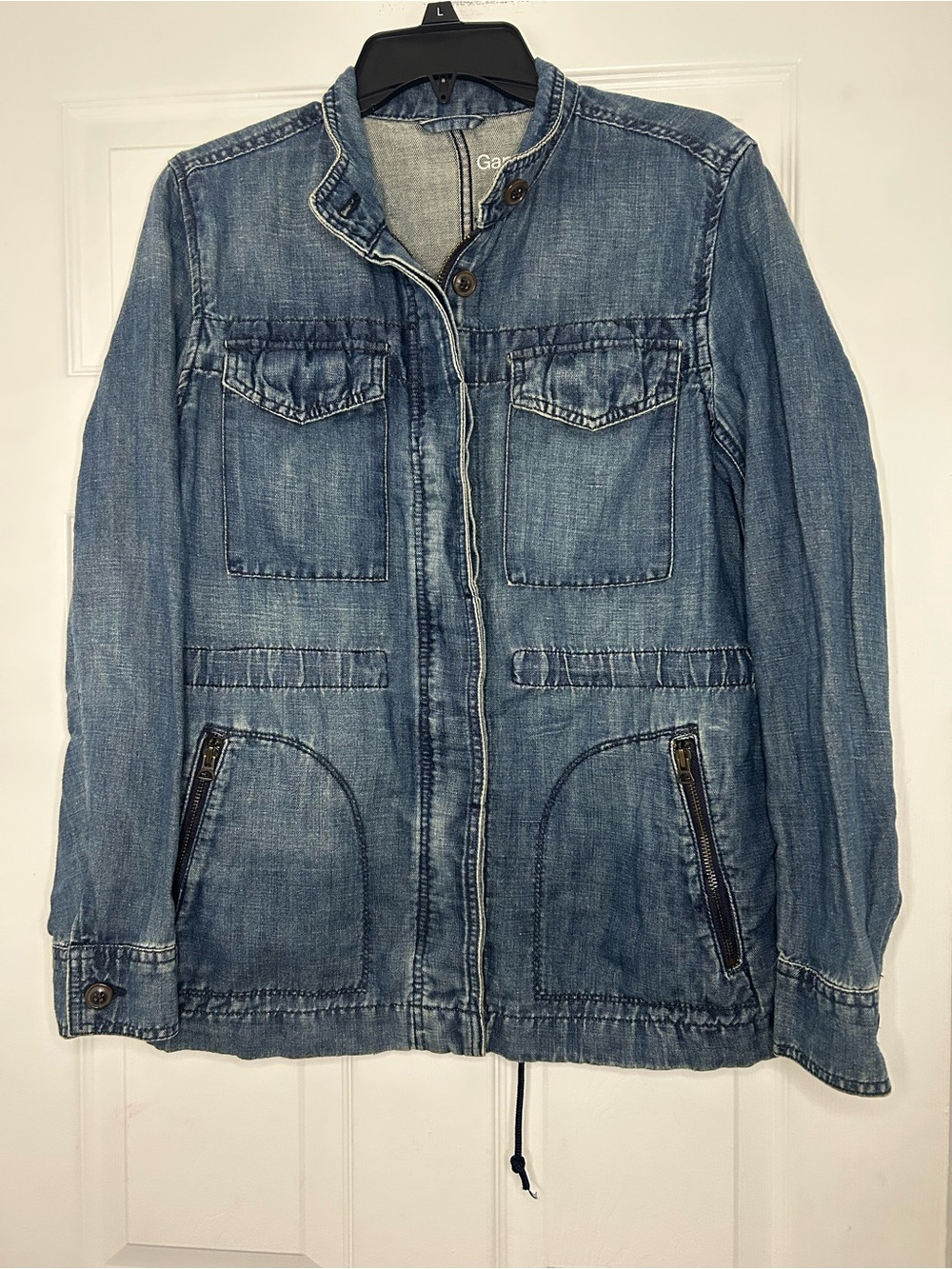 GAP Faded Blue Denim Utility Jacket